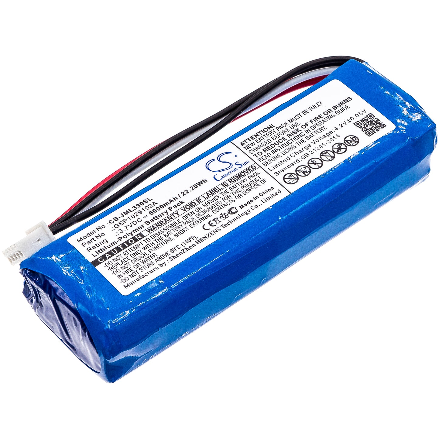 Replacement Battery for JBL  Charge 3 – 6000mAh / 22.20Wh