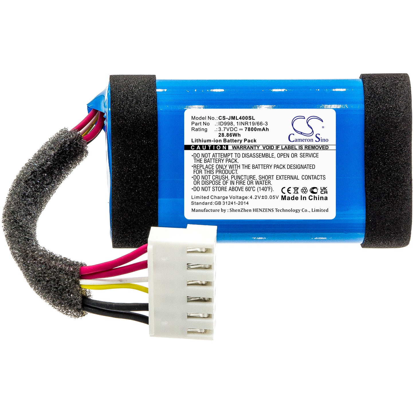 Replacement Battery for JBL  Charge 4 – 7800mAh / 28.86Wh