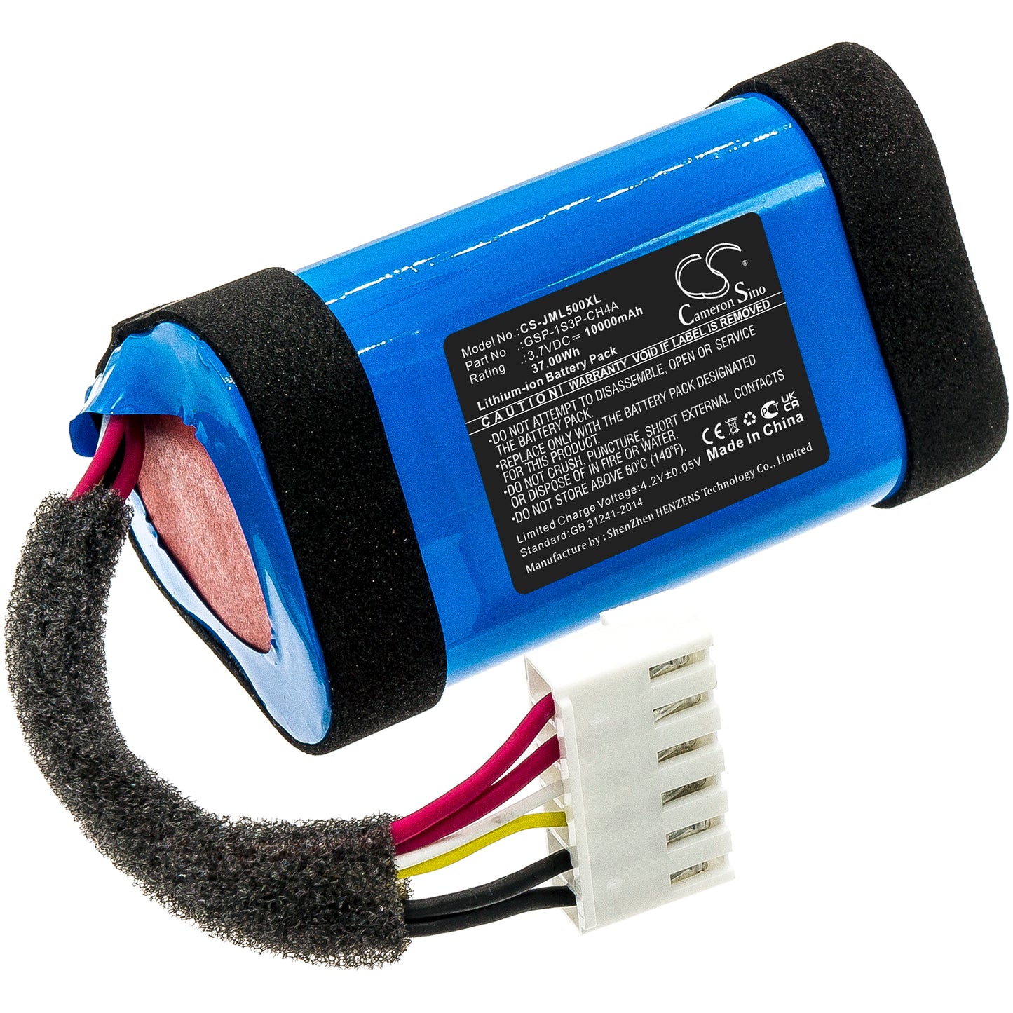 Replacement Battery for JBL  Charge 4 ( GSP-1S3P-CH4A only) – 10000mAh / 37.0Wh