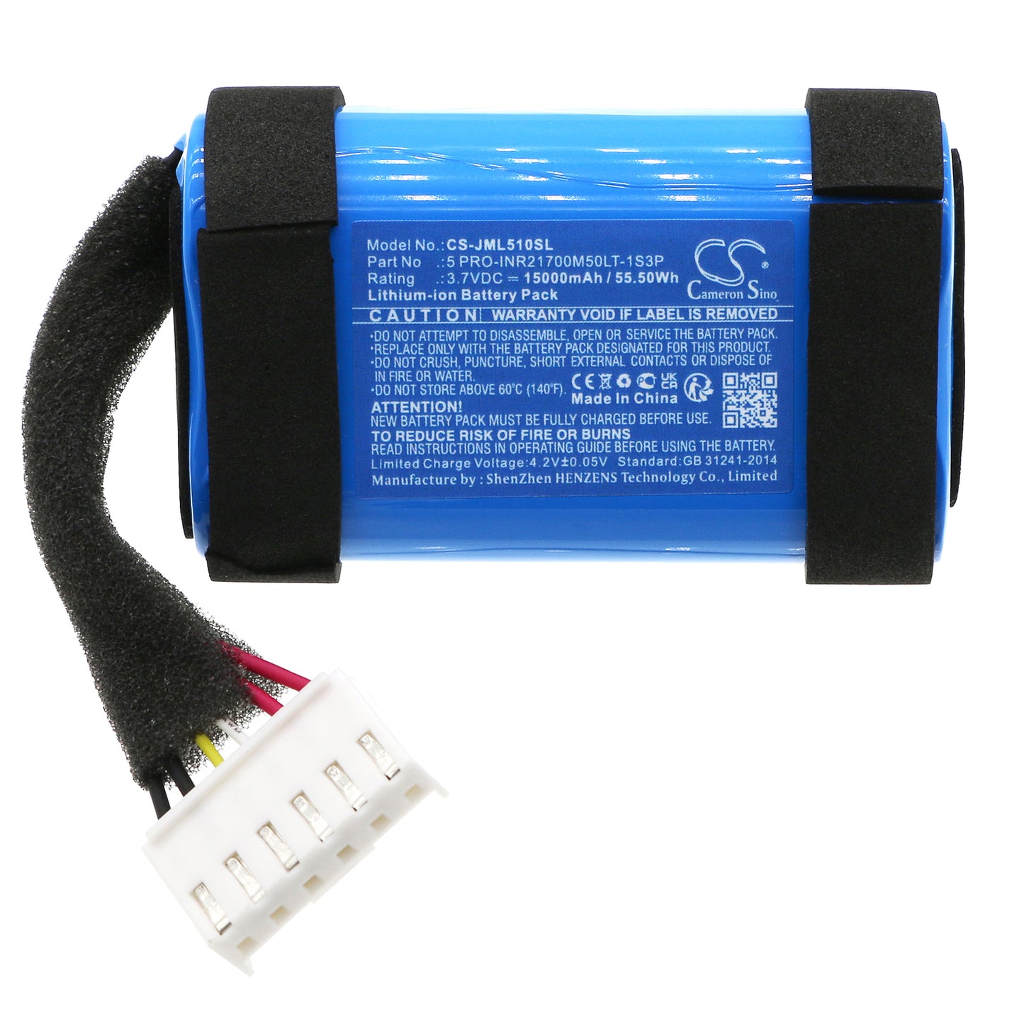 Replacement Battery for JBL  Charge 5 WiFi – 15000mAh / 55.50Wh