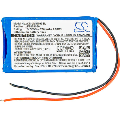 Replacement Battery for JBL  Clip+ – Wireless Headset – 700mAh / 2.59Wh / 3.7V