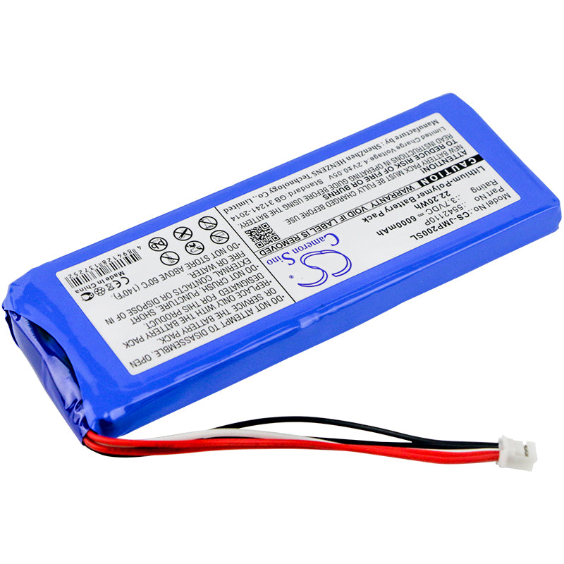 Replacement Battery for JBL  Pulse 2 – 6000mAh / 22.20Wh