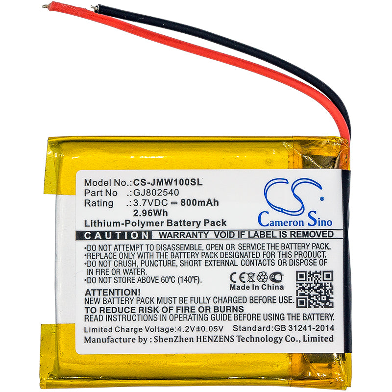 Replacement Battery for JBL  Wind – 800mAh / 2.96Wh