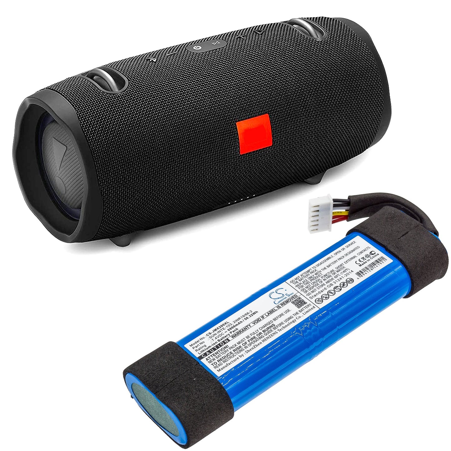 Replacement Battery for JBL  JBLXTREME2BLKAM – Speaker – 6800mAh / 50.32Wh / 7.4V