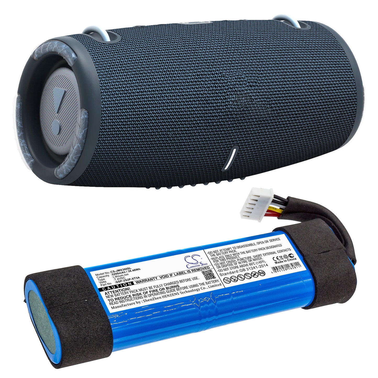 Replacement Battery for JBL  Xtreme 3 – 5200mAh / 38.48Wh