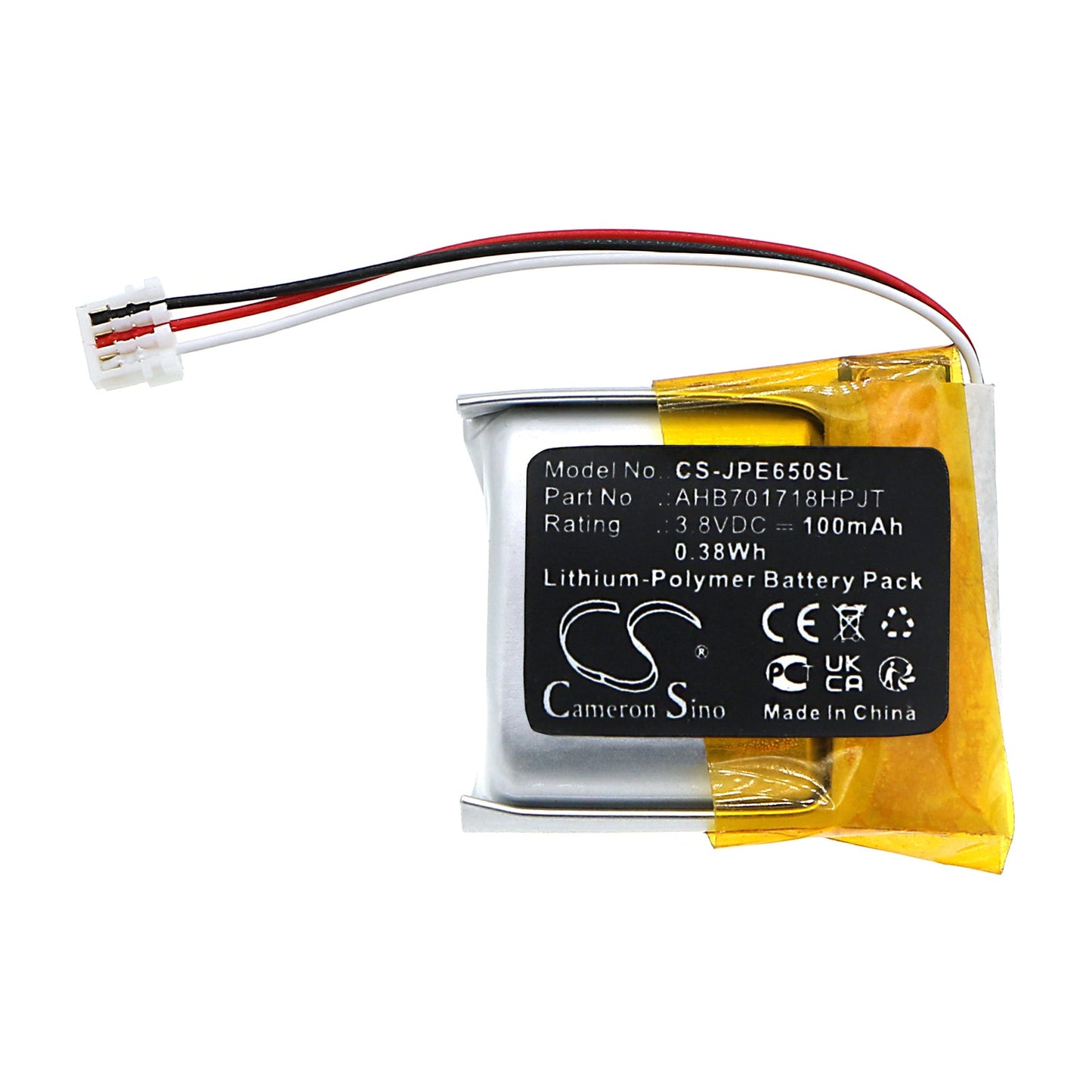 Replacement Battery for Jabra  Engage 65 – Wireless Headset – 100mAh / 0.38Wh / 3.8V