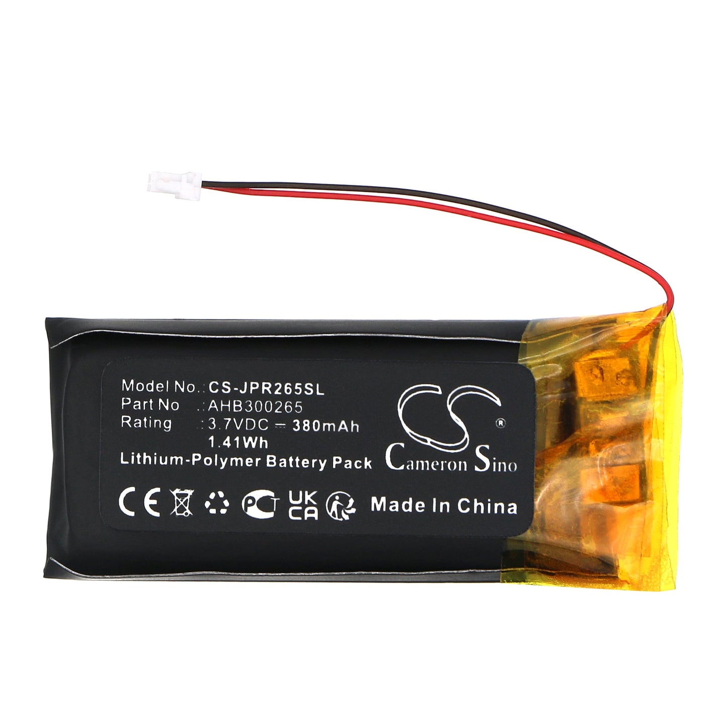 Replacement Battery for Jabra  Evolve 2 – Wireless Headset – 380mAh / 1.41Wh / 3.7V