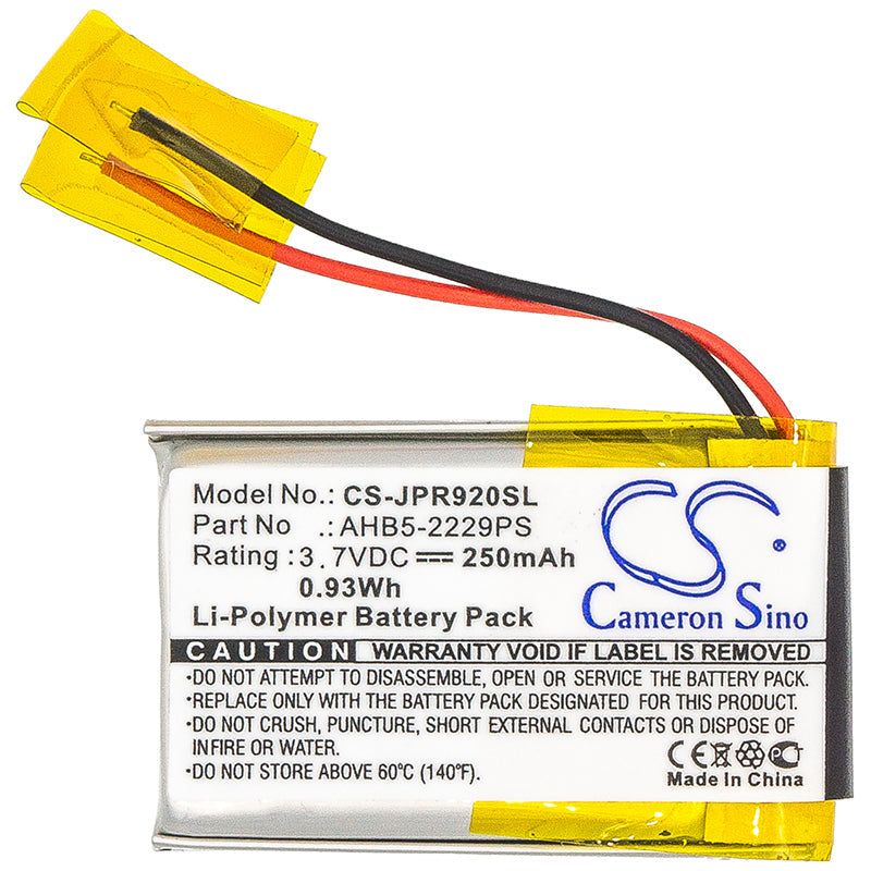 Replacement Battery for Jabra  Pro 900 – Wireless Headset – 250mAh / 0.93Wh / 3.7V
