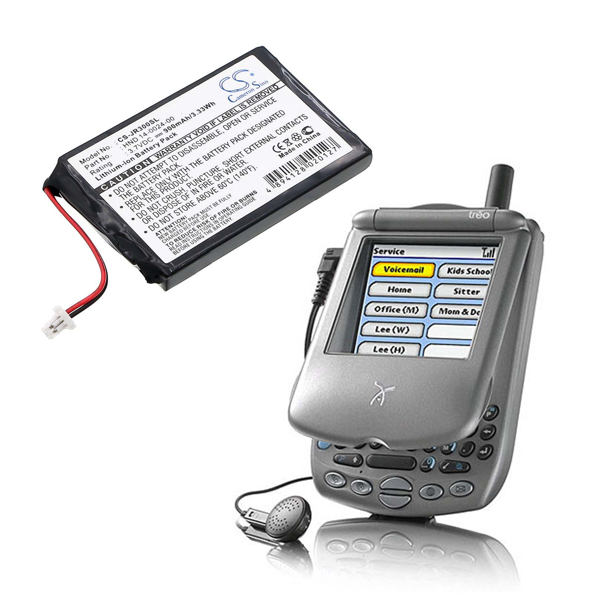 Replacement Battery for Palm Treo 270 – PDA, Pocket PC – 900mAh / 3.7V