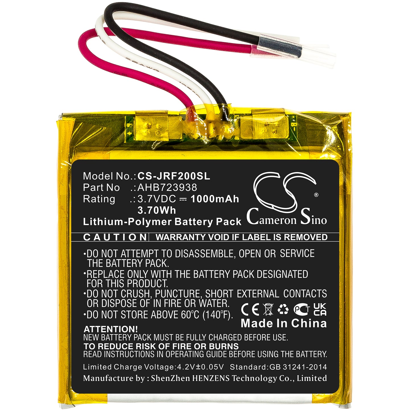 Replacement Battery for Jabra  HFS200 – 1000mAh / 3.70Wh