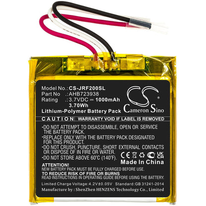 Replacement Battery for Jabra  HFS200 – Speaker – 1000mAh / 3.70Wh / 3.7V