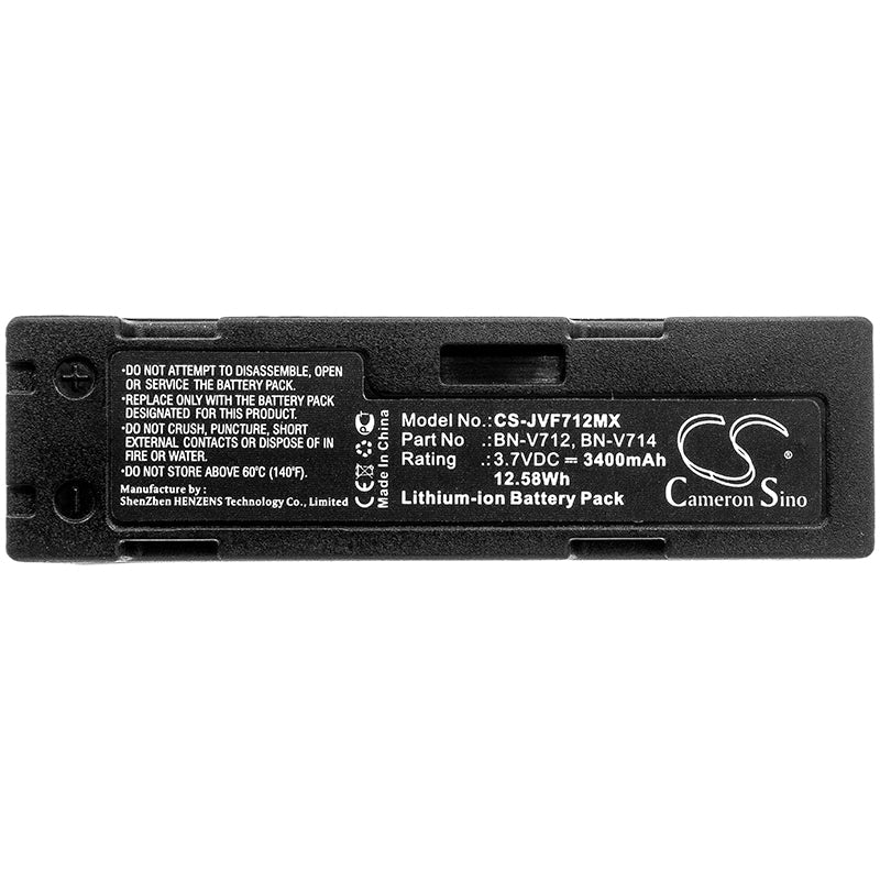 Replacement Battery for JVC  GR-DV14 – Camera – 3400mAh / 12.58Wh / 3.7V
