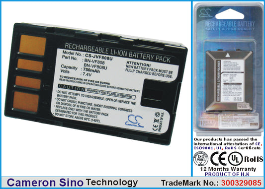 Replacement Battery for JVC GR-D796 – Camera – 750mAh / 7.4V - image 1