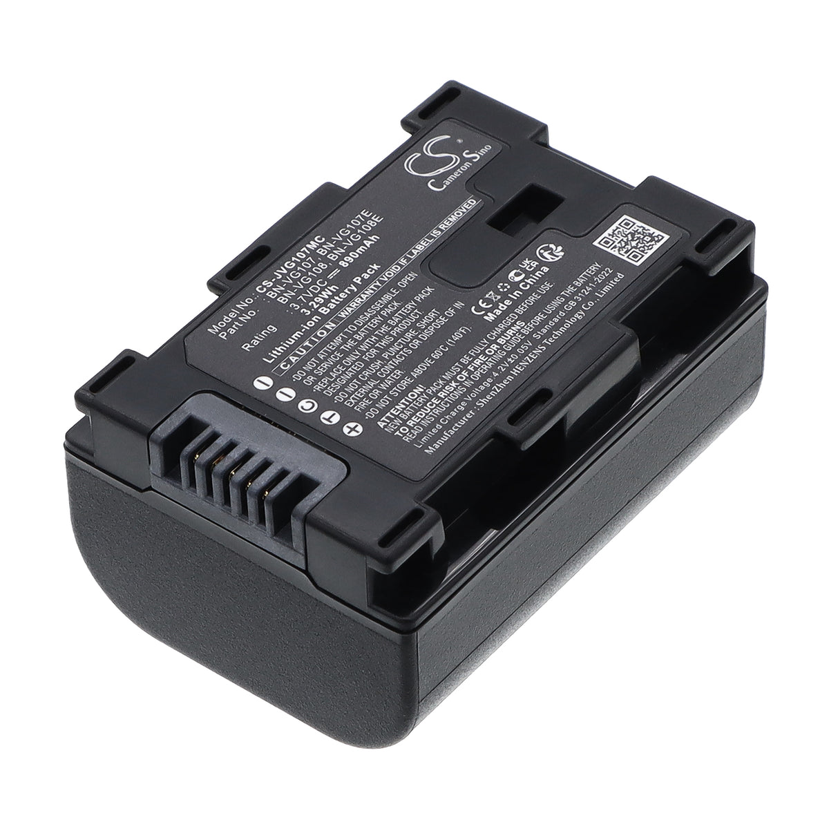 Replacement Battery for JVC GZ-HD620 – Camera – 890mAh / 3.7V
