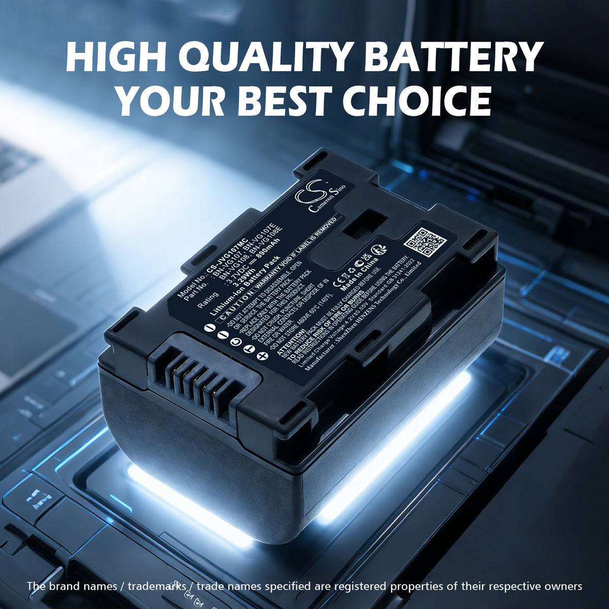 Replacement Battery for JVC GZ-HD620 – Camera – 890mAh / 3.7V