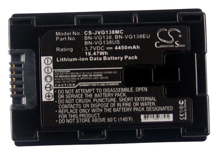 Replacement Battery for JVC  GZ-E10 – Camera – 4450mAh/16.47Wh / 3.7V