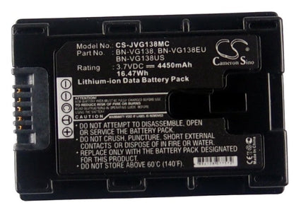 Replacement Battery for JVC  GZ-E10 – Camera – 4450mAh/16.47Wh / 3.7V