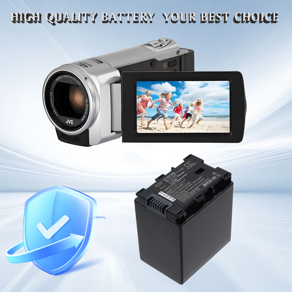 Replacement Battery for JVC GZ-HD620 – Camera – 4450mAh / 3.7V