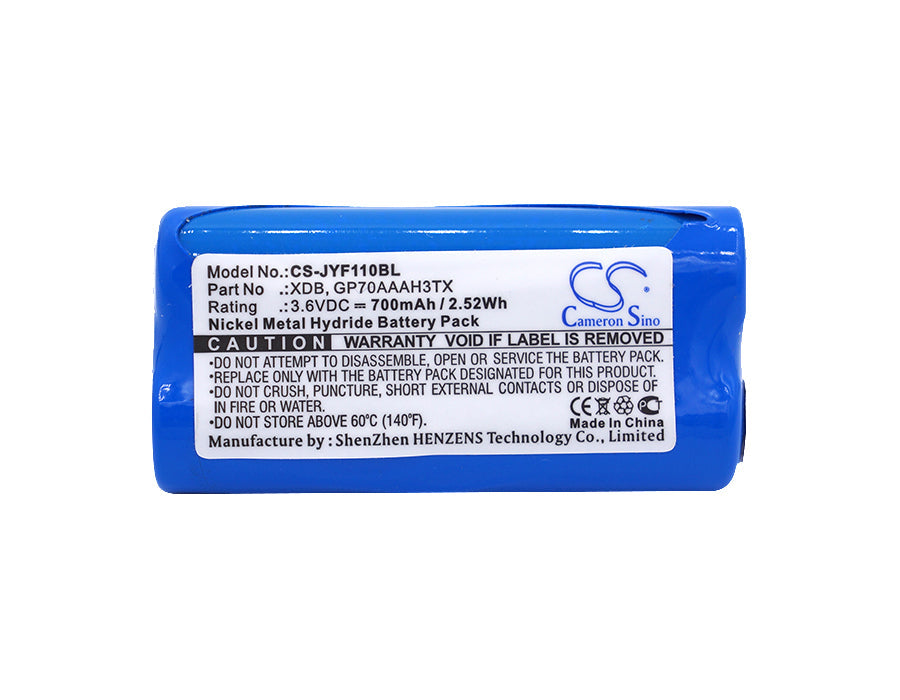 Replacement Battery for JAY  Transmitter XDE – Crane Remote Control – 700mAh / 2.52Wh / 3.6V