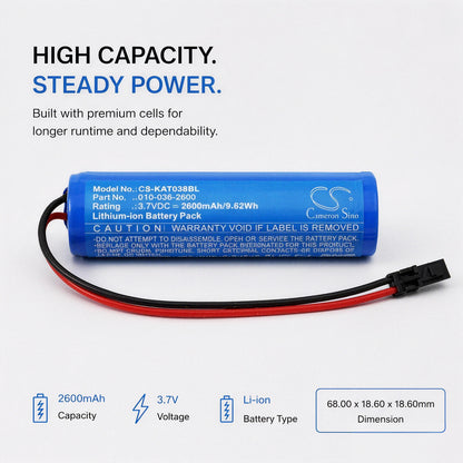 Replacement Battery for KAR-TECH 390322A – Crane Remote Control – 2600mAh / 3.7V