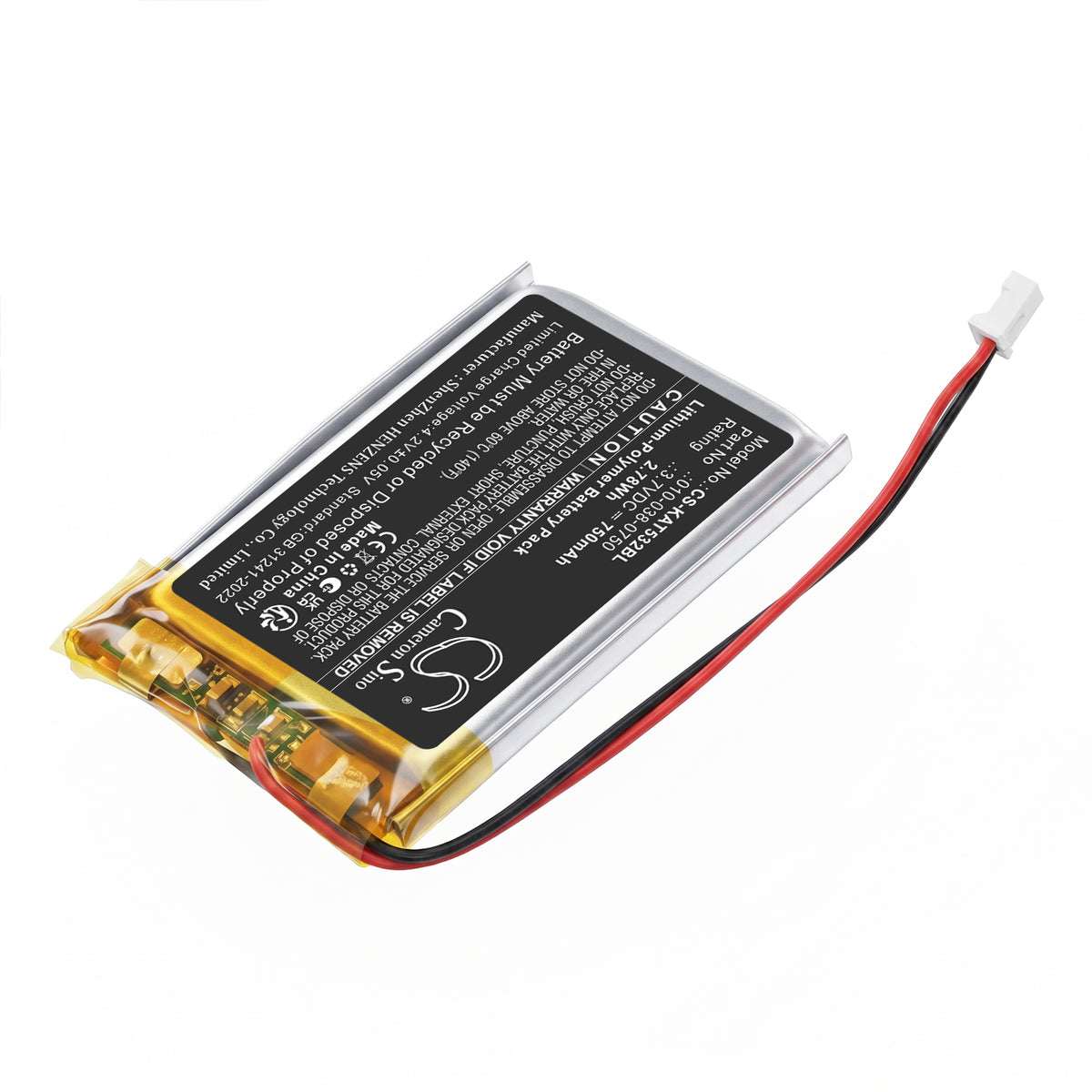 Replacement Battery for KAR-TECH 3A5322A 4 Button Control – Crane Remote Control – 750mAh / 3.7V