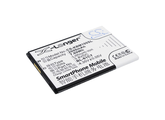 Replacement Battery for KOOBEE S3 – Mobile, SmartPhone – 2000mAh / 3.8V