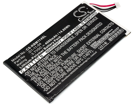 Replacement Battery for Kobo Vox – E-book, E-reader – 4000mAh / 3.7V