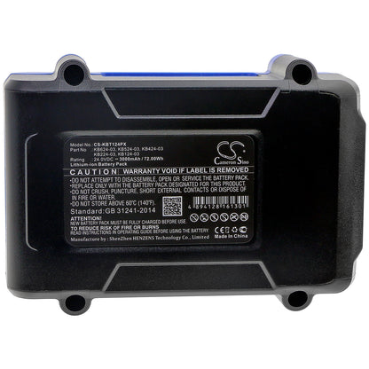 Replacement Battery for Kobalt KRAD 1224B-03 – Power Tool – 3000mAh / 24V