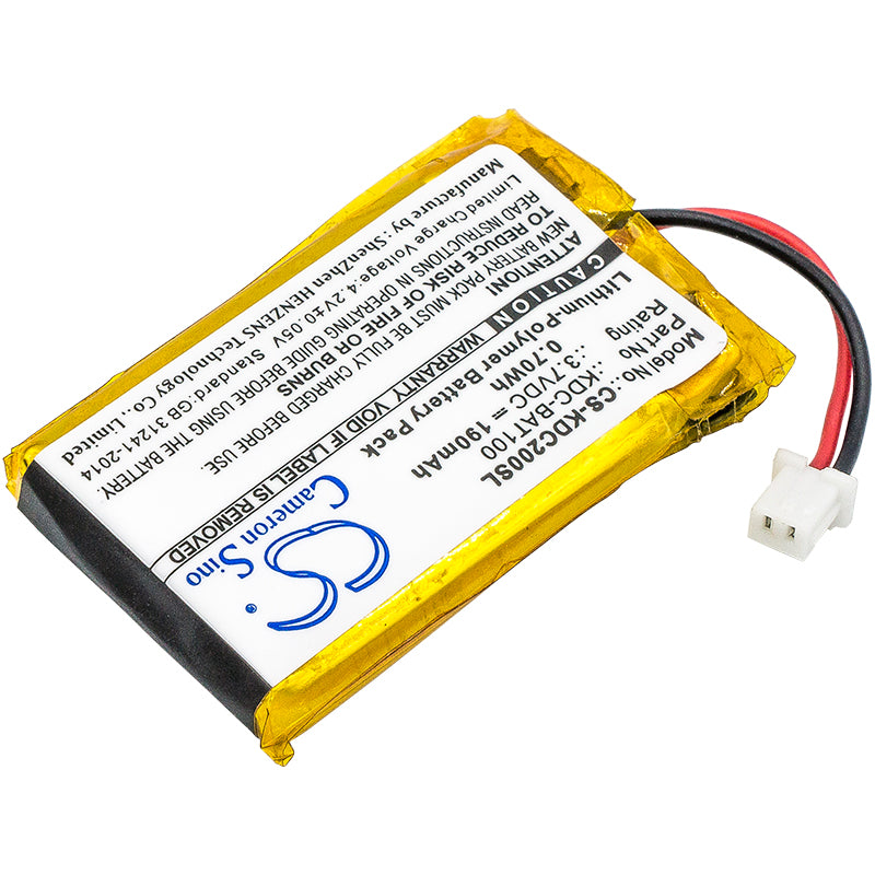 Replacement Battery for KOAMTAC KDC-100 – Barcode Scanner – 190mAh / 3.7V - image 2