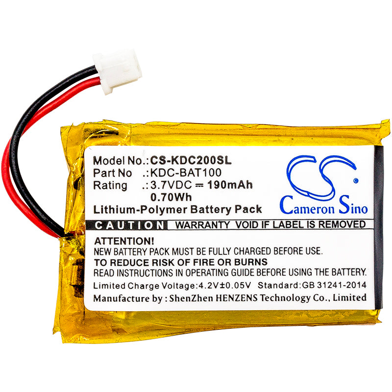 Replacement Battery for KOAMTAC KDC-100 – Barcode Scanner – 190mAh / 3.7V - image 3