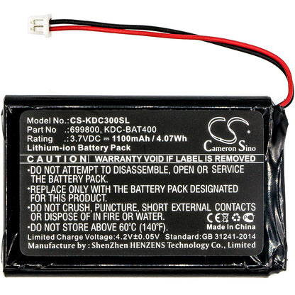 Replacement Battery for KOAMTAC KDC30 – Barcode Scanner – 1100mAh / 3.7V - image 3