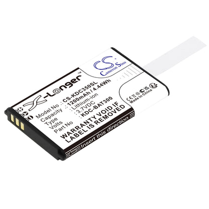 Replacement Battery for KOAMTAC KDC-300 – Barcode Scanner – 1200mAh / 3.7V - image 1