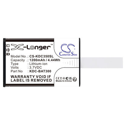 Replacement Battery for KOAMTAC KDC-300 – Barcode Scanner – 1200mAh / 3.7V - image 3