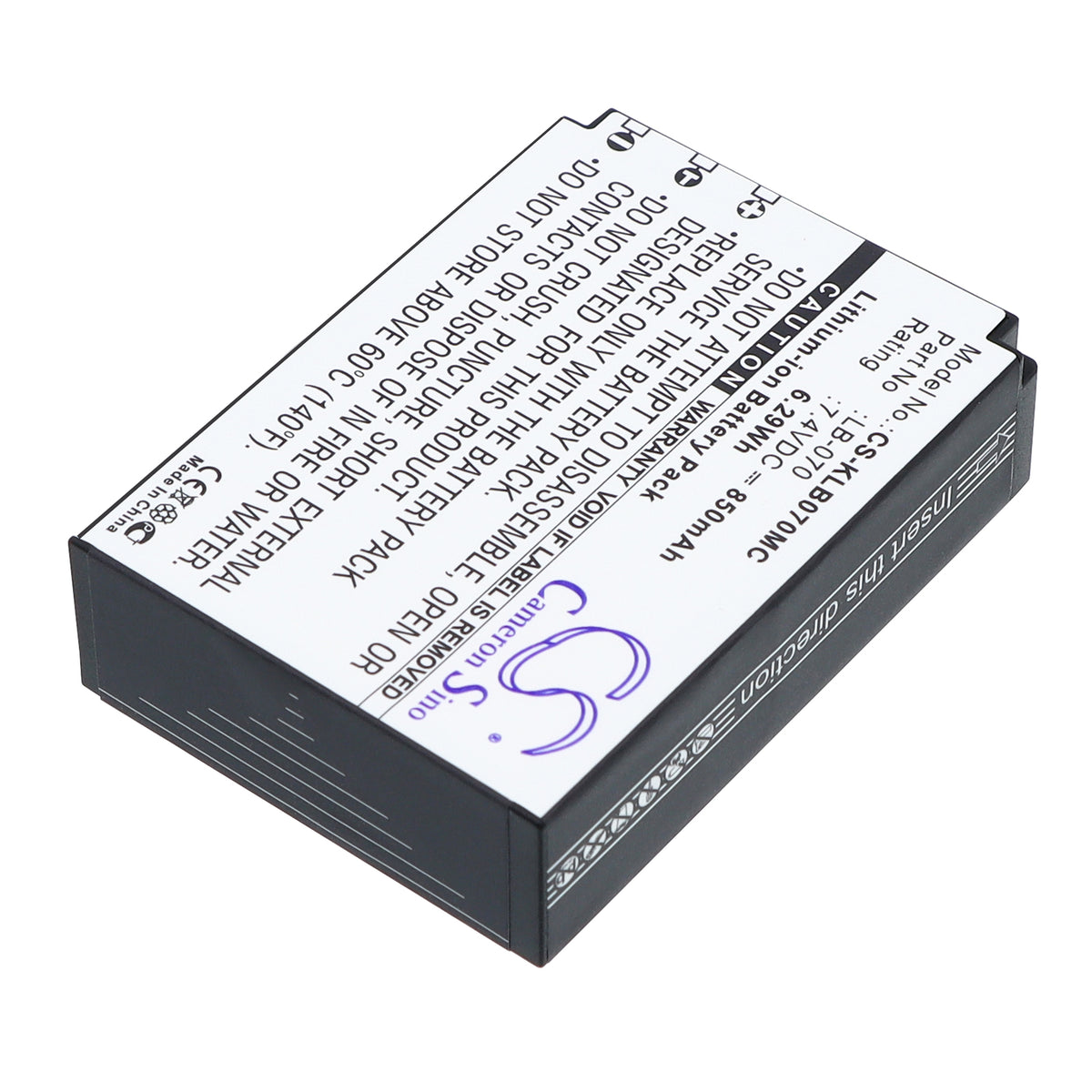 Replacement Battery for Kodak PIXPRO S1 – Camera – 850mAh / 7.4V