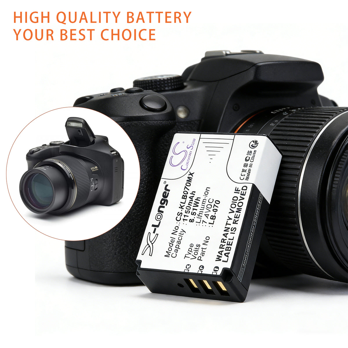 Replacement Battery for Kodak PIXPRO S1 – Camera – 1150mAh / 7.4V