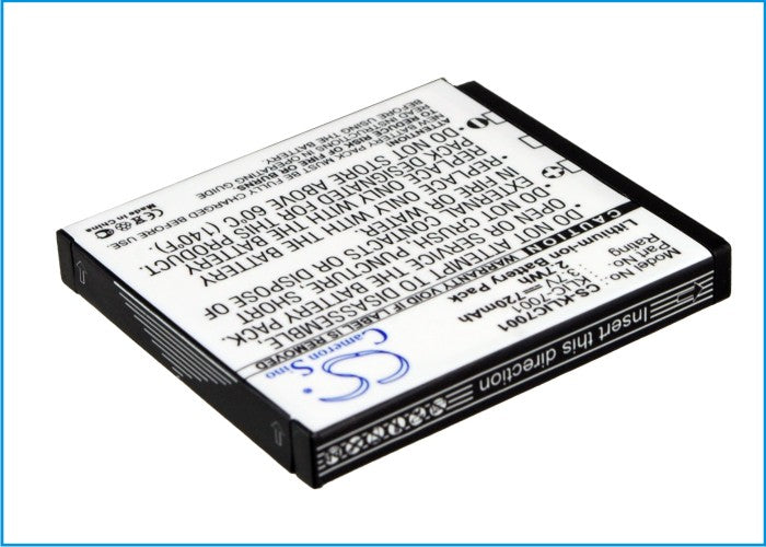 Replacement Battery for Ordro  DC-T200 – Camera – 720mAh / 2.7Wh / 3.7V