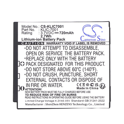 Replacement Battery for Kodak | Polaroid | Pamiel | Hitachi | Praktica | Ordro | Rollei | Medion | Winait | Jenoptik | Phisung | BenQ | Rich | DXG | O