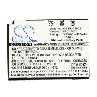 Replacement Battery for Kodak EasyShare V530 – Camera – 420mAh / 3.7V - image 3