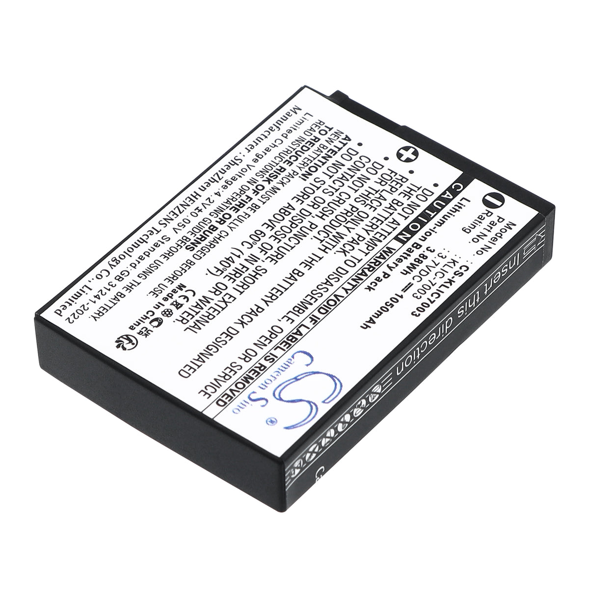 Replacement Battery for Kodak EasyShare M380 – Camera – 1050mAh / 3.7V