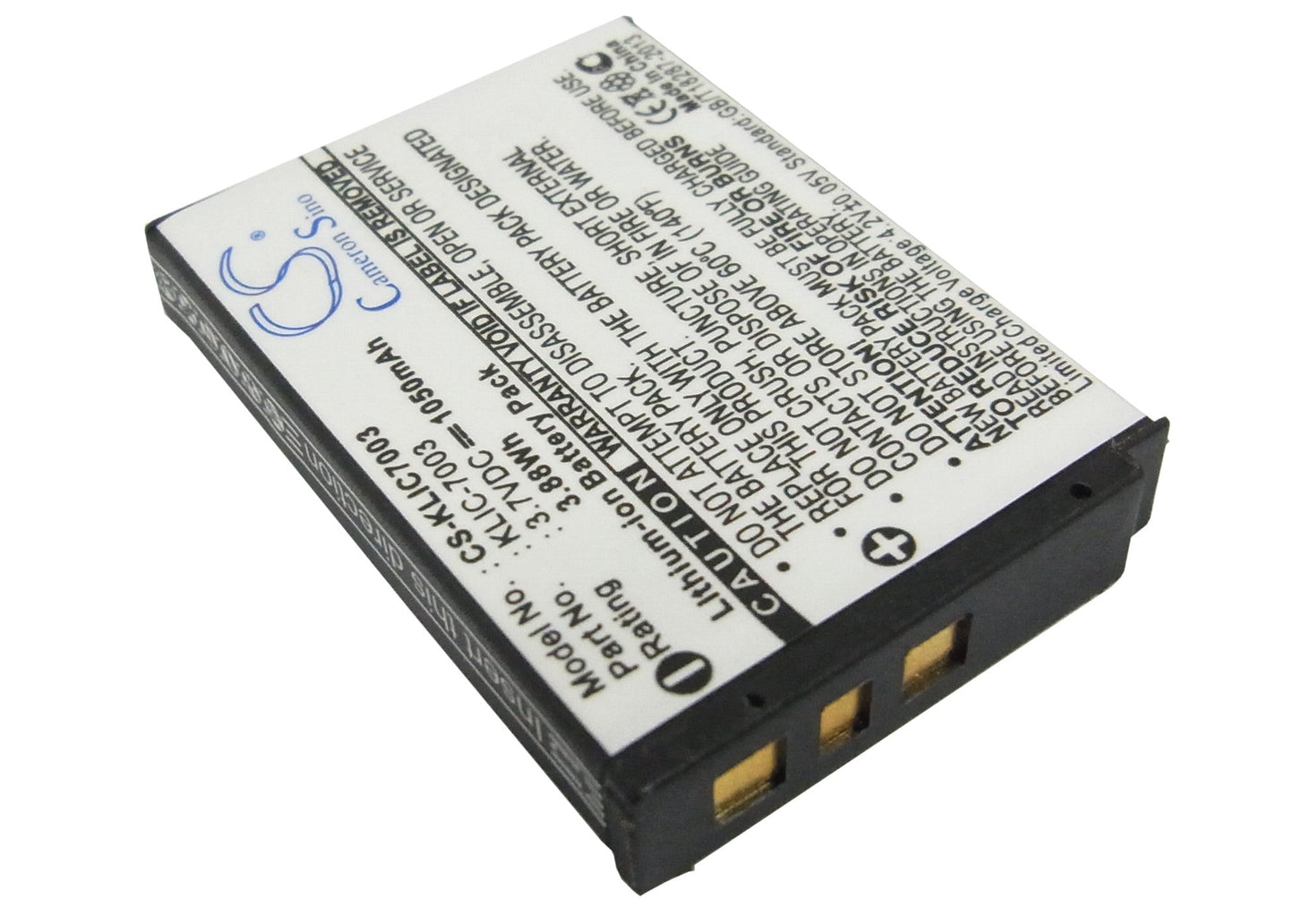 Replacement Battery for Kodak  EasyShare M380 – Camera – 1050mAh / 3.89Wh / 3.7V