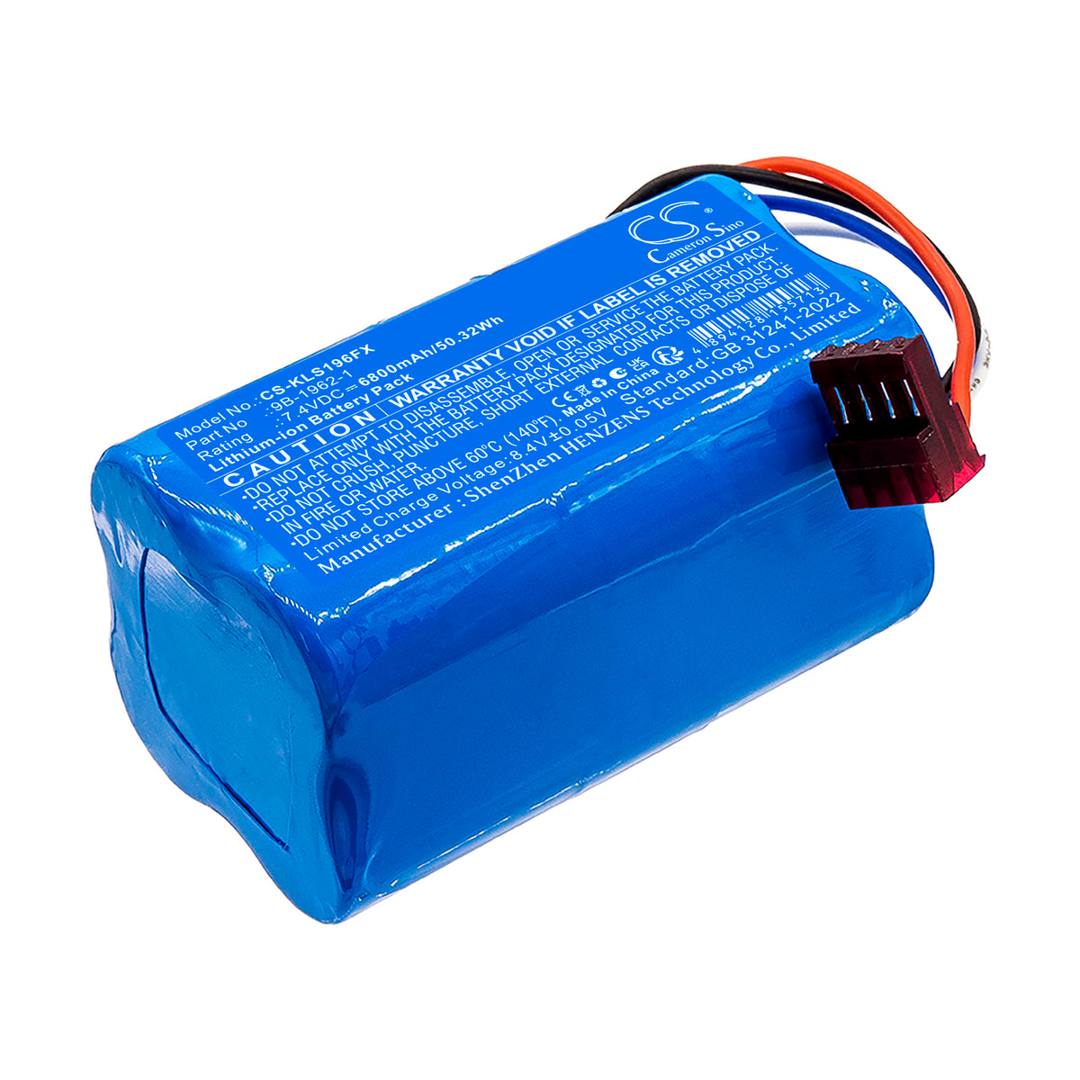Replacement Battery for Koehler Lighthawk LED – Flashlight – 7800mAh / 7.4V