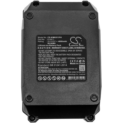 Replacement Battery for Kimo  6 Inch Cordless Chainsaw – Power Tools – 4000mAh / 80.00Wh / 20.0V