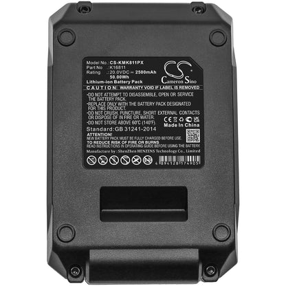 Replacement Battery for Kimo  6 Inch Cordless Chainsaw – Power Tools – 2500mAh / 50.00Wh / 20.0V