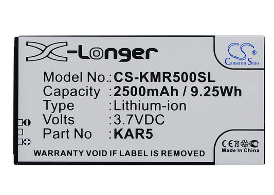 Replacement Battery for KAZAM Life R5 – Mobile, SmartPhone – 2500mAh / 3.7V