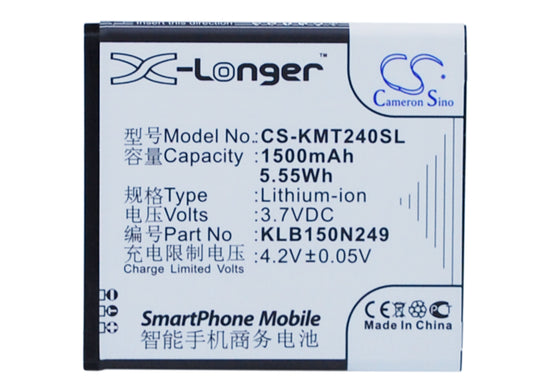 Replacement Battery for KAZAM | Brondi Trooper 2 X4.0 – Mobile, SmartPhone – 1500mAh / 3.7V