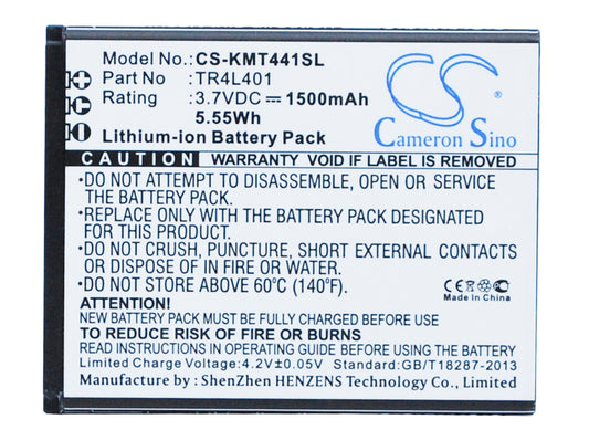 Replacement Battery for KAZAM Trooper 441L – Mobile, SmartPhone – 1500mAh / 3.7V