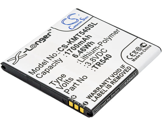 Replacement Battery for KAZAM Trooper 540 – Mobile, SmartPhone – 1700mAh / 3.8V