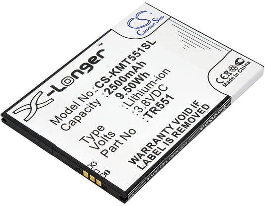 Replacement Battery for KAZAM Trooper 551 – Mobile, SmartPhone – 2500mAh / 3.8V