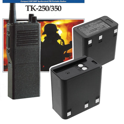 Replacement Battery for Kenwood TK-250 – Two-Way Radio – 1200mAh / 7.2V