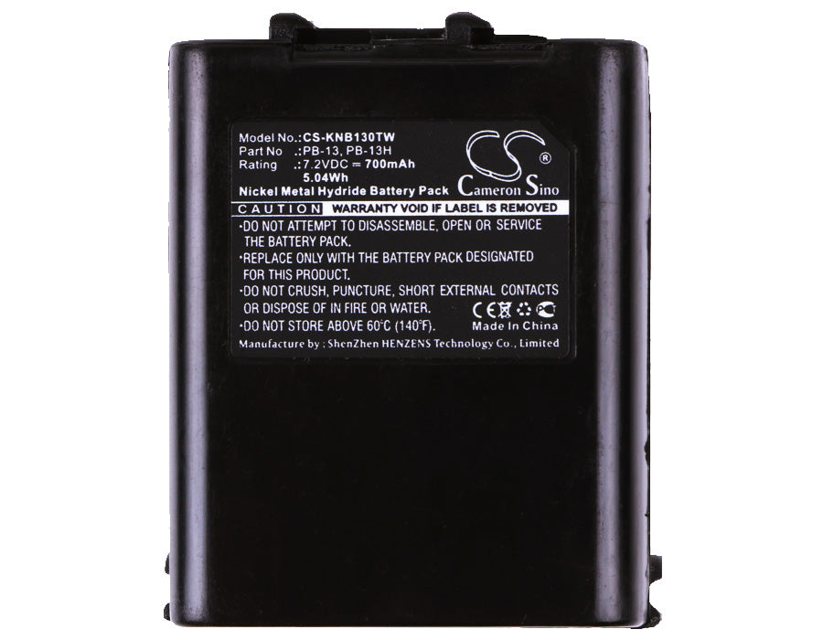 Replacement Battery for Kenwood  TH-26AT – Two-Way Radio – 700mAh / 5.04Wh / 7.2V
